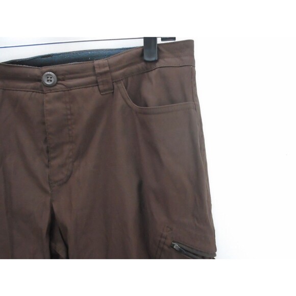 Eddie Bauer Pants Rainier Women Size 12 (34x32) Brown Fleece Lined Jogger - Picture 6 of 12